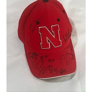 🔥 Nebraska Cornhuskers Multi-Signed Hat - ZAC TAYLOR & more! 🌽🚨
